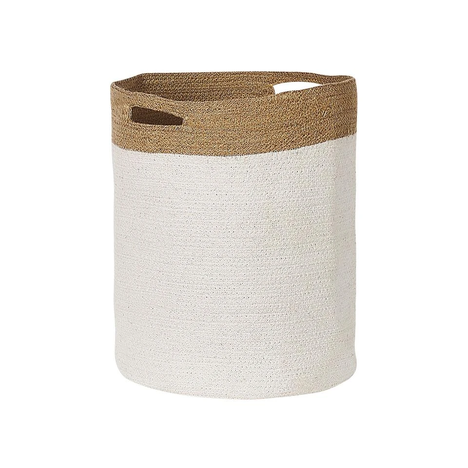 Beliani Mand KARDH - Wit Katoen 6 Beliani Mand KARDH - Wit Katoen - Afbeelding 4