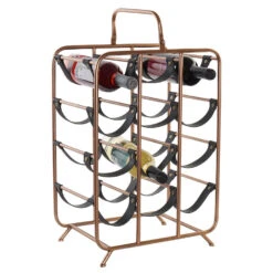 Items Wijnrek - 12 Flessen - Koper - Metaal - 37 X 54 Cm 7 Items Wijnrek - 12 Flessen - Koper - Metaal - 37 X 54 Cm -Beste Opslag Winkel 0488c14220da42b79e2013b296c7df92