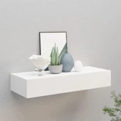 VidaXL Wandschap Met Lade 60x23,5x10 Cm MDF Wit -Beste Opslag Winkel 06c3724cb44543008aef21037cdc5803