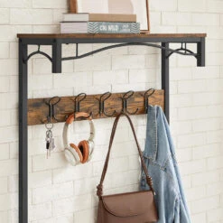 O'DADDY® Kapstok Staand - Schoenenrek - 15 Haken - 80x32x178,5 - Bruin 8 O'DADDY® Kapstok Staand - Schoenenrek - 15 Haken - 80x32x178,5 - Bruin -Beste Opslag Winkel 0ad921d0baf74db8abf505f3c6928a22