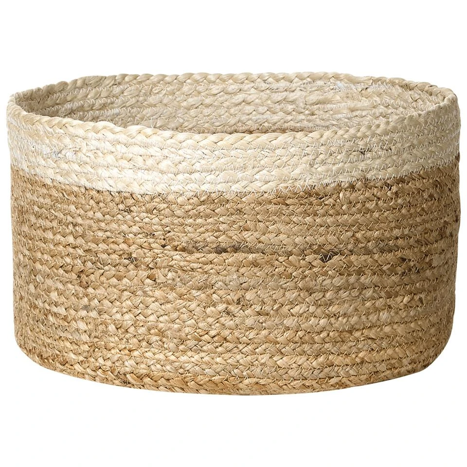 Beliani Mand TAJORI - Natuurlijk Jute 6 Beliani Mand TAJORI - Natuurlijk Jute - Afbeelding 4