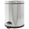 Vuilnisbak/pedaalemmer Zilver 5 Liter 25 Cm Rvs