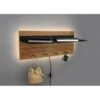Trio Leuchten Kapstok Romy LED - 75 X 30 Cm - 4 Haken + Plank - Hout 1 Trio Leuchten Kapstok Romy LED - 75 X 30 Cm - 4 Haken + Plank - Hout -Beste Opslag Winkel 1000005899