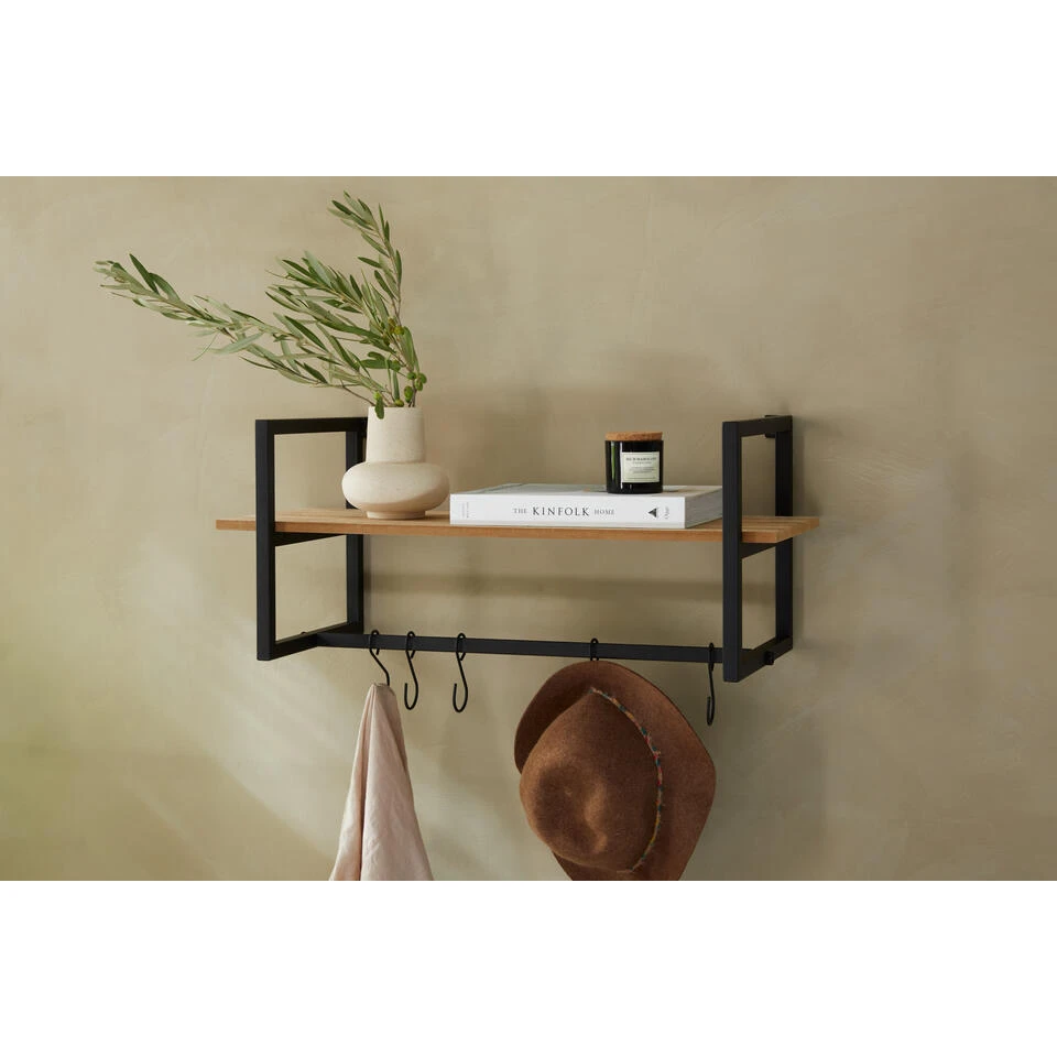 Lifa Living Victor Wandkapstok Naturel 4 Lifa Living Victor Wandkapstok Naturel - Afbeelding 2