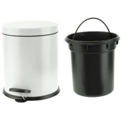 Cosy & Trendy Pedaalemmer - Wit - RVS - 3 L - 19 X 24 Cm 8 Cosy & Trendy Pedaalemmer - Wit - RVS - 3 L - 19 X 24 Cm -Beste Opslag Winkel 1000010863 0102