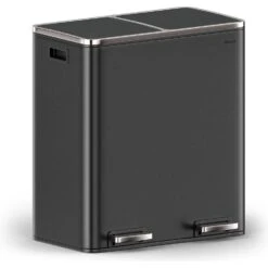 O'DADDY® Prullenbak Afvalscheiding - Vuilnisbak 60L (2x 30) - 59x65x32