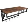 O'DADDY® Wandkapstok – Kapstok Met 5 Haken - 66x30x27cm - Bruin -Beste Opslag Winkel 1000012494