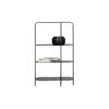 WOOOD Reina Deco Rek - Metaal - Zwart - 86x52x26 -Beste Opslag Winkel 1000013690