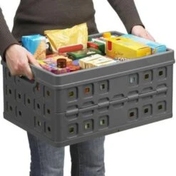 Square Vouwkrat 46L Antraciet 8 Square Vouwkrat 46L Antraciet -Beste Opslag Winkel 1000014054 0110