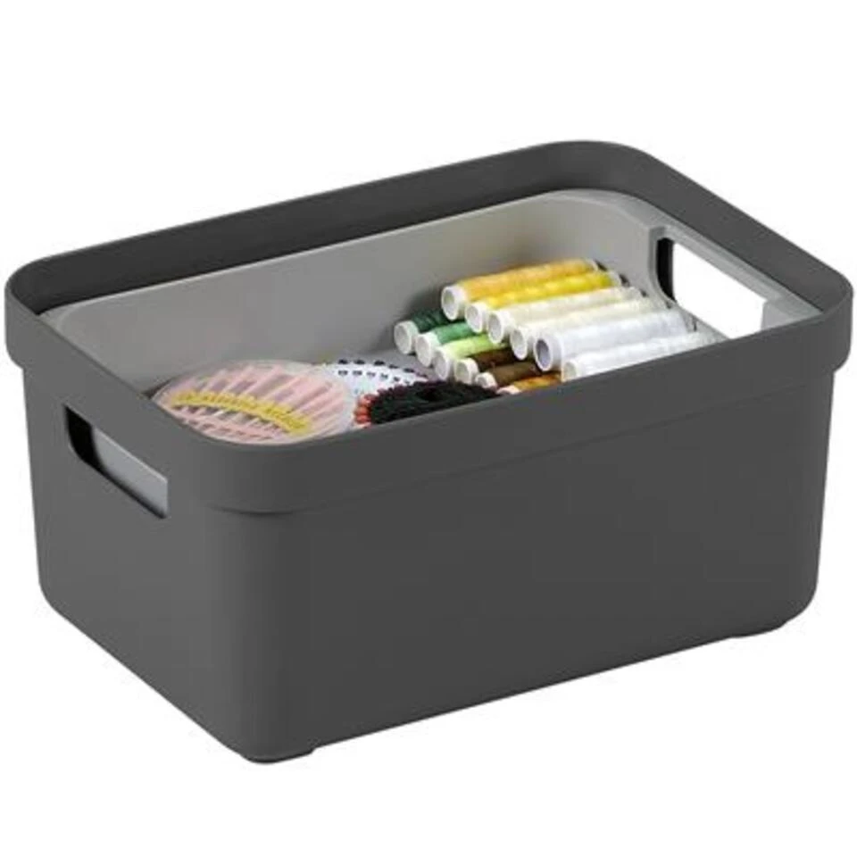 Sigma Home Opbergbox 5L Antraciet 6 Sigma Home Opbergbox 5L Antraciet - Afbeelding 4