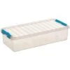 Q-line Opbergbox 6,5L Transparant Blauw 2 Q-line Opbergbox 6,5L Transparant Blauw -Beste Opslag Winkel 1000014104