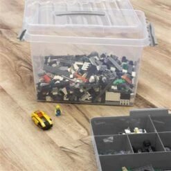 Q-line Opbergbox Met Inzet 22L Transparant Metaal -Beste Opslag Winkel 1000014106 0111