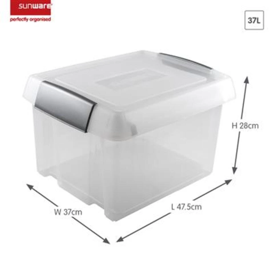 Nesta Hangmappen Box Met 2 Strips 37L Transparant Grijs 4 Nesta Hangmappen Box Met 2 Strips 37L Transparant Grijs - Afbeelding 2