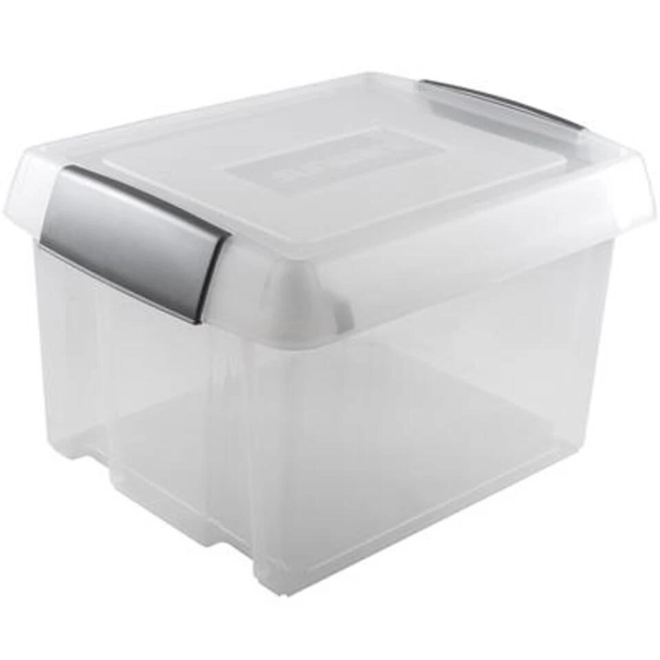 Nesta Hangmappen Box Met 2 Strips 37L Transparant Grijs 3 Nesta Hangmappen Box Met 2 Strips 37L Transparant Grijs