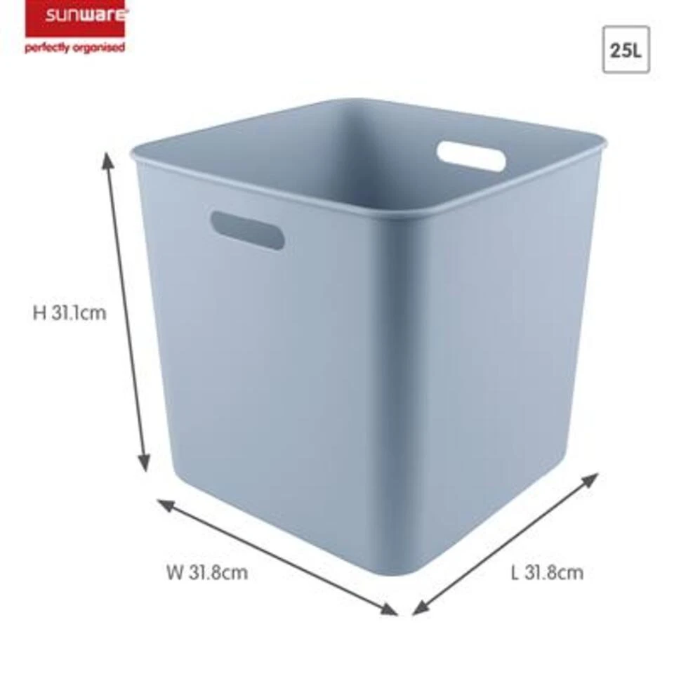 Basic Kubus Box Blauw 4 Basic Kubus Box Blauw - Afbeelding 2