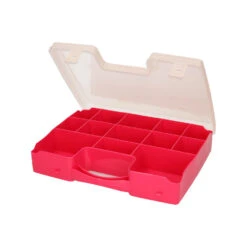 Forte Plastics Opbergbak - 13-vaks - Fuchsia - 27,5 X 20,5 X 3 Cm