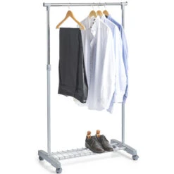Zeller Kledingrek - Mobiel - Verstelbaar - 170 Cm