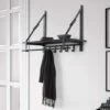 Bijnen Kapstok GRAPHITE - 27 X49 Cm - Antraciet 2 Bijnen Kapstok GRAPHITE - 27 X49 Cm - Antraciet -Beste Opslag Winkel 1000016537