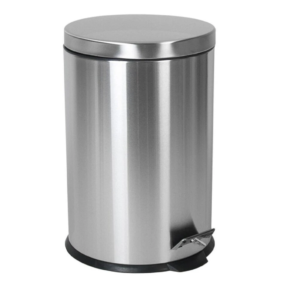 Gerim Pedaalemmer - RVS - Zilverkleurig - 20 L - 31 X 45 Cm 3 Gerim Pedaalemmer - RVS - Zilverkleurig - 20 L - 31 X 45 Cm