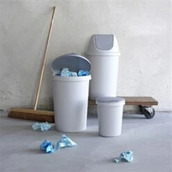 Twinga Prullenbak Met Swingdeksel 45L Grijs -Beste Opslag Winkel 1000017818 0110