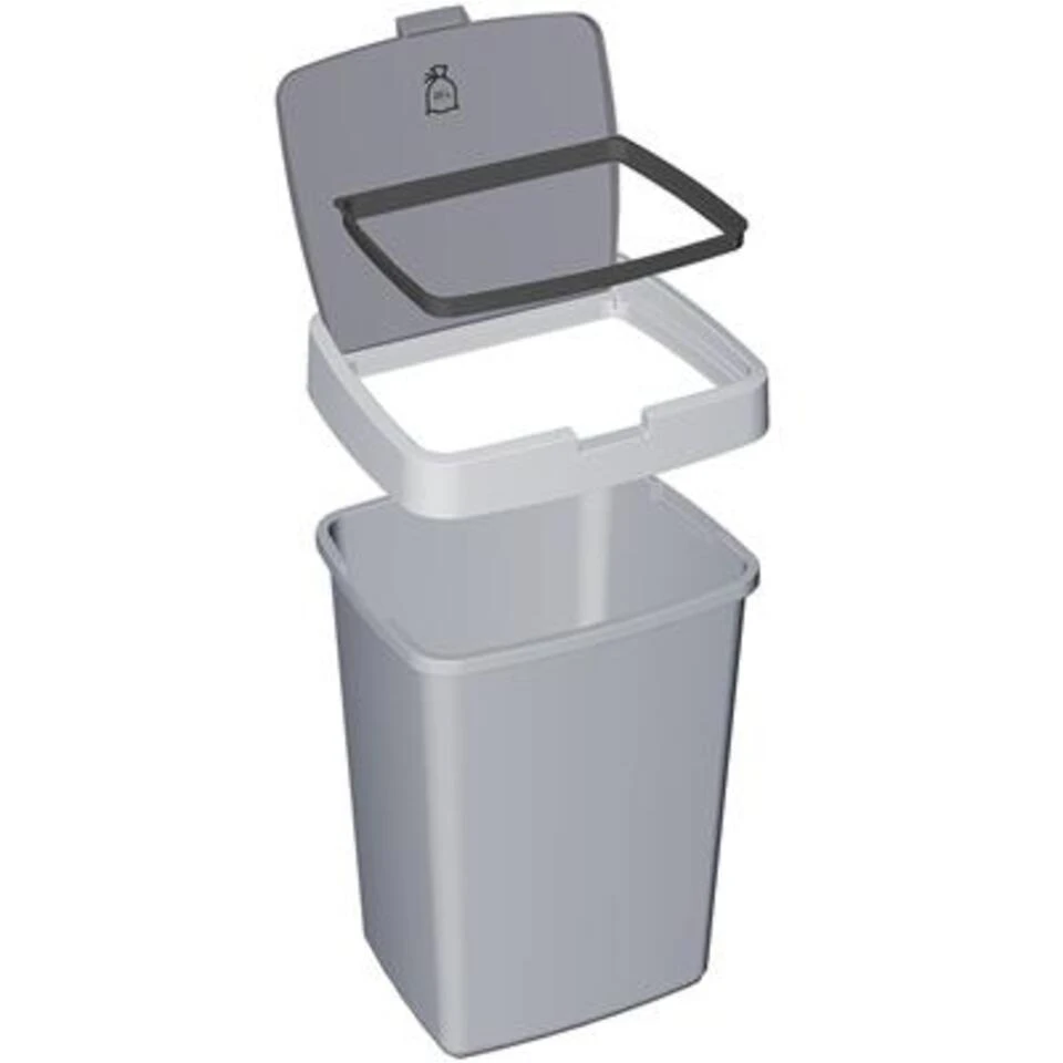 Delta Prullenbak Klep 25L Wit 4 Delta Prullenbak Klep 25L Wit - Afbeelding 2