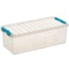 Q-line Opbergbox 9,5L Transparant Blauw -Beste Opslag Winkel 1000018196