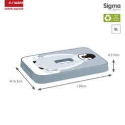 Sigma Home Deksel Pinguïn Blauw - Opbergbox 5L 7 Sigma Home Deksel Pinguïn Blauw - Opbergbox 5L -Beste Opslag Winkel 1000018197 0101
