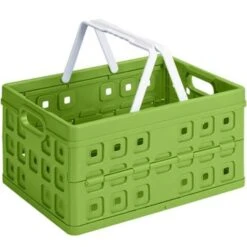 Square Vouwkrat Met Handgreep 32L Groen 5 Square Vouwkrat Met Handgreep 32L Groen -Beste Opslag Winkel 1000018205 0101