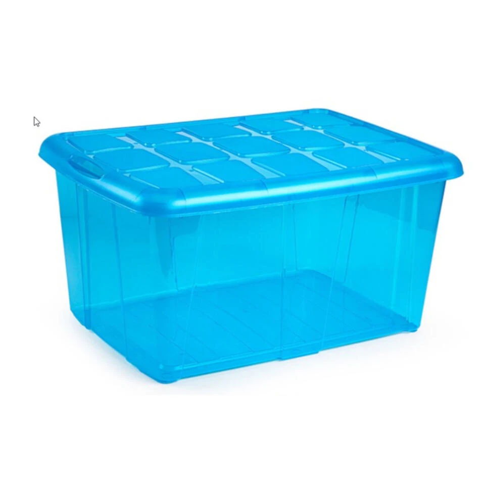 Forte Plastics Opbergbox - Deksel - Blauw - 60 L - 63 X 46 X 32 Cm 3 Forte Plastics Opbergbox - Deksel - Blauw - 60 L - 63 X 46 X 32 Cm