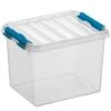 Q-line Opbergbox 3L Transparant Blauw -Beste Opslag Winkel 1000022296