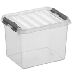 Q-line Opbergbox 3L Transparant Metaal