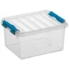 Q-line Opbergbox 2L Transparant Blauw 1 Q-line Opbergbox 2L Transparant Blauw -Beste Opslag Winkel 1000022303