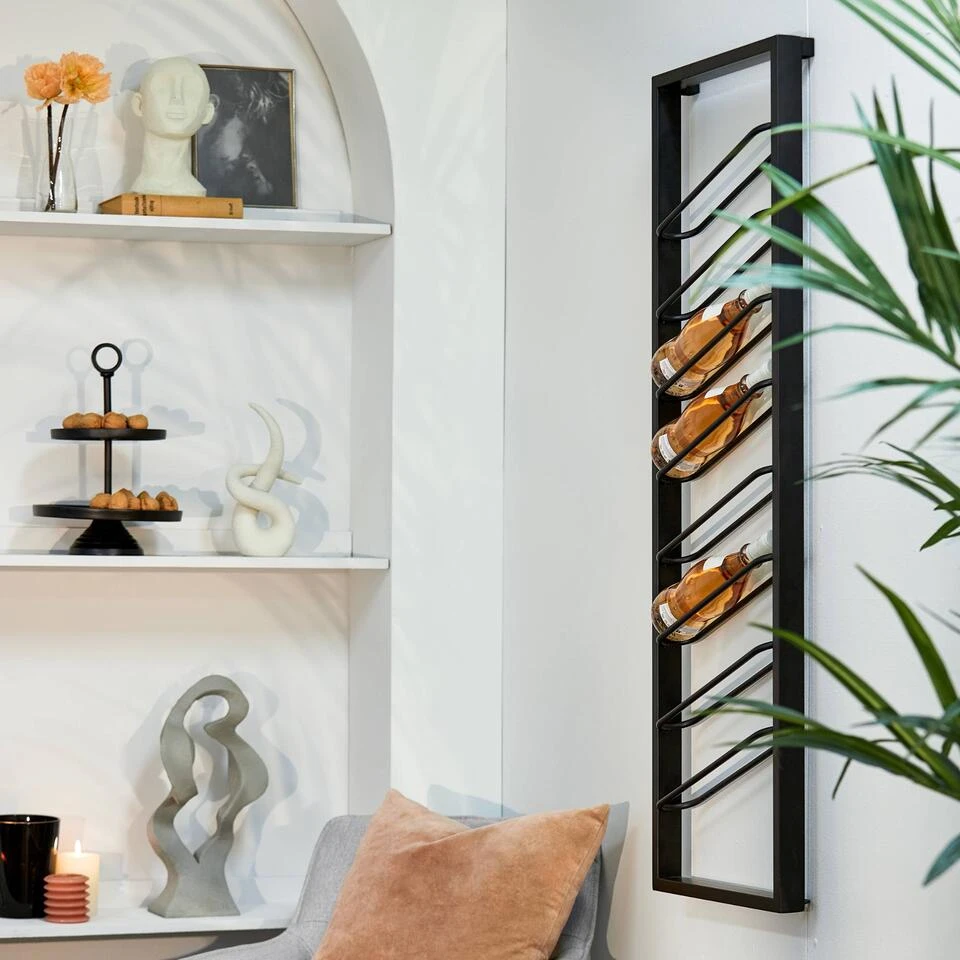 Wijnrek Amore - Zwart - 8 Flessen 4 Wijnrek Amore - Zwart - 8 Flessen - Afbeelding 2