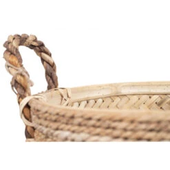 Giga Meubel Basket Bamboe - 34x34x24cm - Naturel - Bamboo Naturel -Beste Opslag Winkel 1000031199 0103