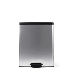 Curver Decobin Duo Prullenbak - 26L+26L - Zilver Metallic -Beste Opslag Winkel 1000031496 0103