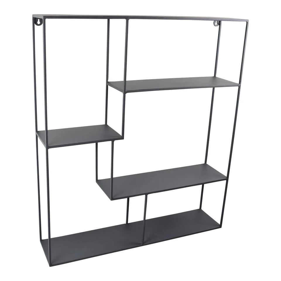 LOFT42 Wally Wandrek Rechthoek - Metaal - Mat Zwart - 80x70x15 3 LOFT42 Wally Wandrek Rechthoek - Metaal - Mat Zwart - 80x70x15