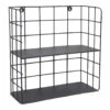 LOFT42 Racky Wandrek Vierkant - Metaal - Mat Zwart - 42x42x17 -Beste Opslag Winkel 1000032495