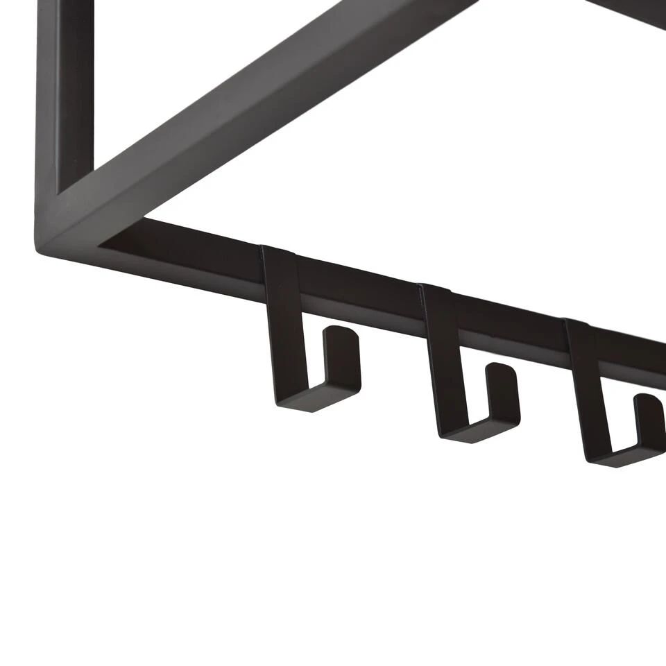 LOFT42 Blacky Kapstok - Zwart – Metaal – 6 Haken 5 LOFT42 Blacky Kapstok - Zwart – Metaal – 6 Haken - Afbeelding 3
