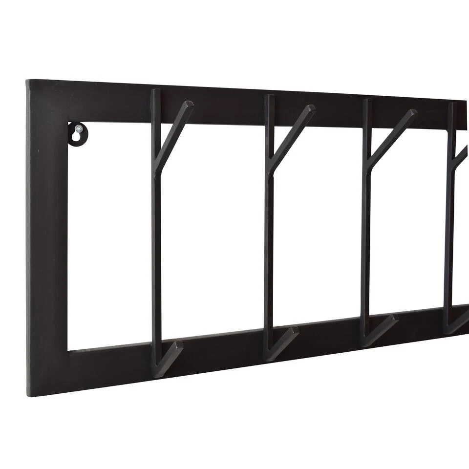 LOFT42 Industry Kapstok – Metaal - Zwart – 10 Haken 4 LOFT42 Industry Kapstok – Metaal - Zwart – 10 Haken - Afbeelding 2