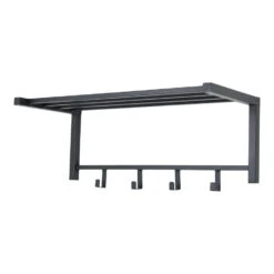 LOFT42 Bergamo Kapstok - Zwart – Metaal – 4 Haken -Beste Opslag Winkel 1000032530 0102