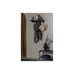 WOOOD Kenan Kapstok 4 Haken - Metaal - Zwart - 10x60x30 -Beste Opslag Winkel 1000033715 0102