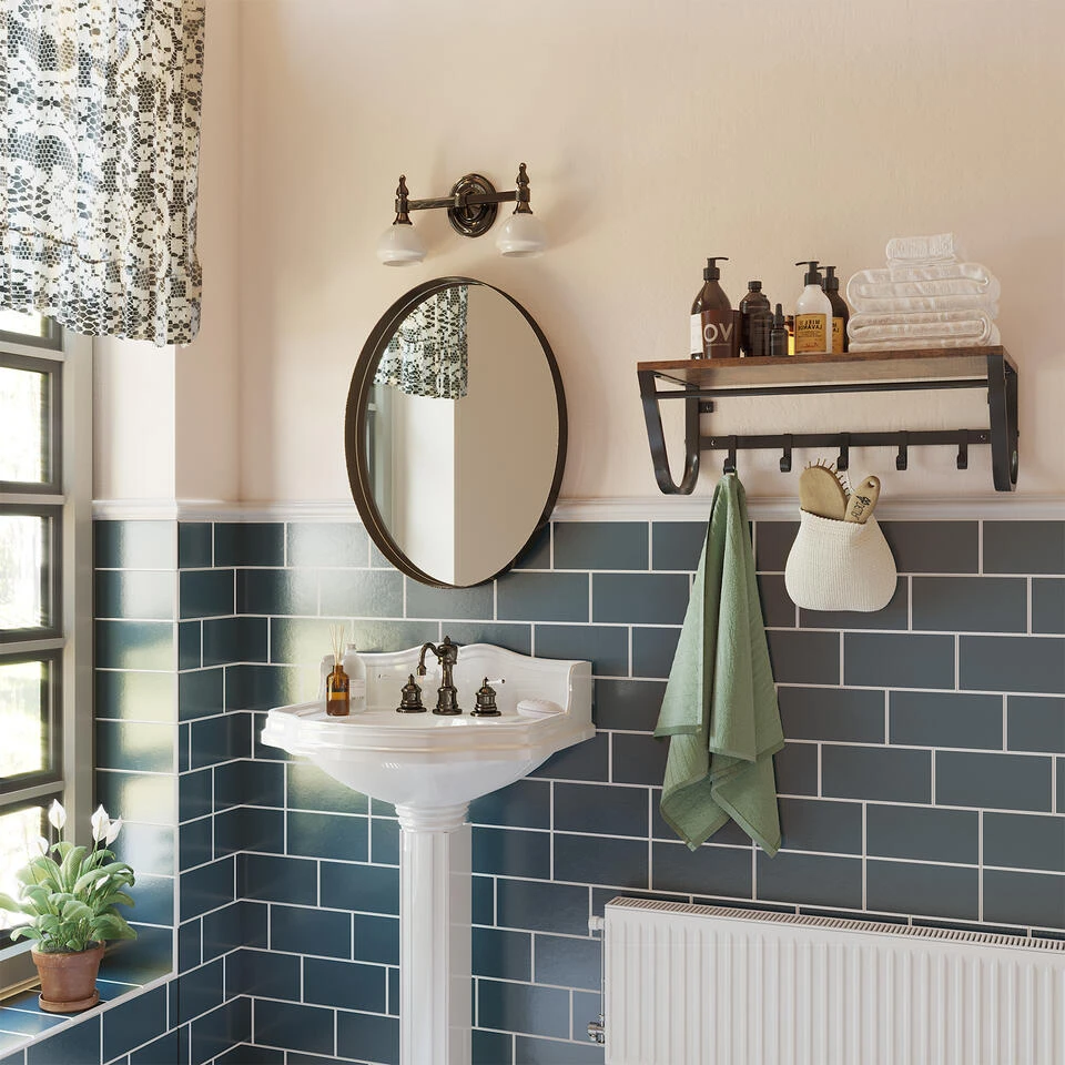 ACAZA Kapstok Voor De Muur Of Wand - Rustiek Bruin - Vintage 5 ACAZA Kapstok Voor De Muur Of Wand - Rustiek Bruin - Vintage - Afbeelding 3