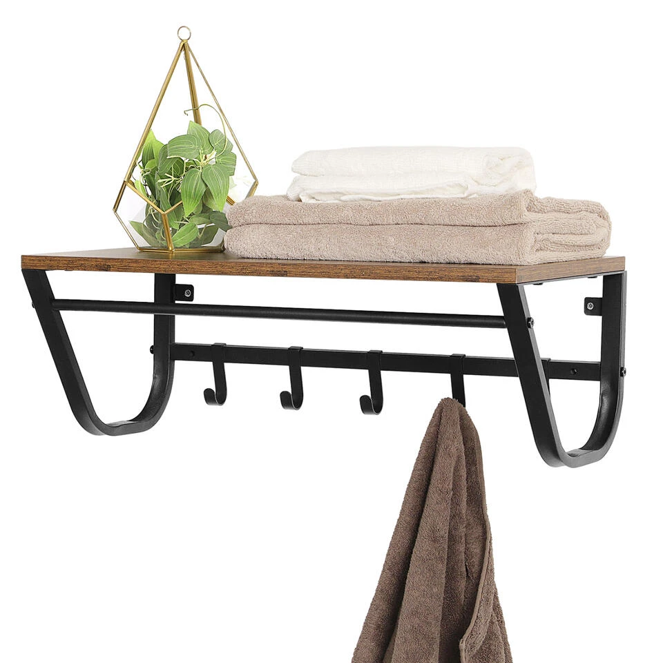 ACAZA Kapstok Voor De Muur Of Wand - Rustiek Bruin - Vintage 6 ACAZA Kapstok Voor De Muur Of Wand - Rustiek Bruin - Vintage - Afbeelding 4