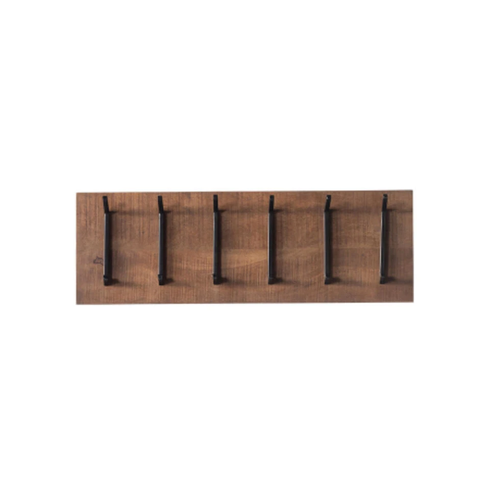 Giga Meubel Kapstok Hout - Metaal - 12 Haken - 90x11x30cm - Marcel 4 Giga Meubel Kapstok Hout - Metaal - 12 Haken - 90x11x30cm - Marcel - Afbeelding 2
