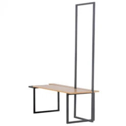 Giga Meubel Halbankje Metaal - Kapstok - 50x45x180cm - Helsinki -Beste Opslag Winkel 1000038329 0101