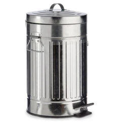 Arte R Pedaalemmer - Zilverkleurig - Metaal - 12 L - 45 Cm