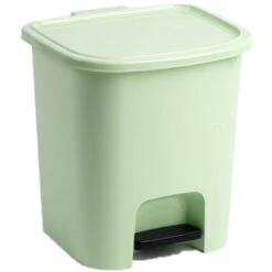 PlasticForte Pedaalemmer - Mintgroen - 7 L - 24 X 22 X 25.5 Cm