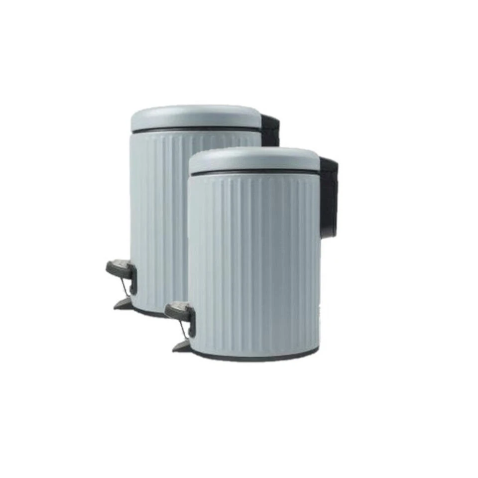 Merkloos Pedaalemmer - Blauw - 3 L - L22 X B16 X H25 Cm 4 Merkloos Pedaalemmer - Blauw - 3 L - L22 X B16 X H25 Cm - Afbeelding 2