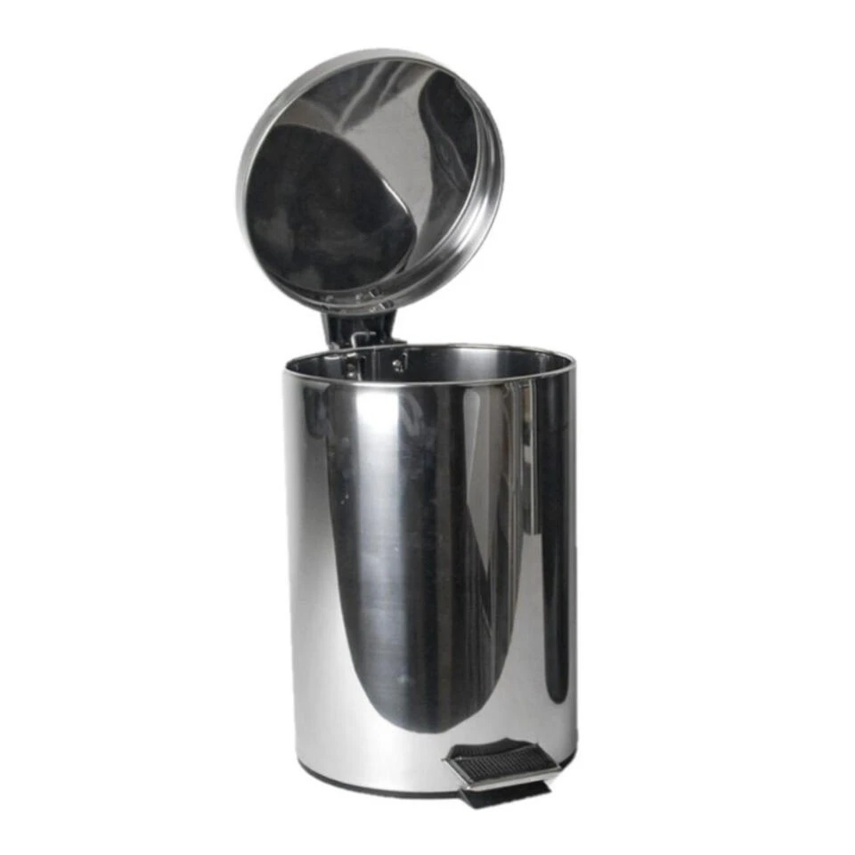 Gerim Pedaalemmer - RVS - 9 L - 35 Cm 3 Gerim Pedaalemmer - RVS - 9 L - 35 Cm