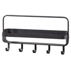 WOOOD Akke Wandrek Horizontaal - Metaal - Zwart - 29x56x13 8 WOOOD Akke Wandrek Horizontaal - Metaal - Zwart - 29x56x13 -Beste Opslag Winkel 1000041291 0102